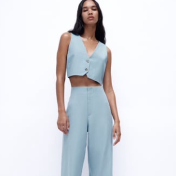 Zara Pants & Jumpsuits Full Length Linen Blend Pants Poshmark